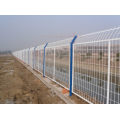 Cerca de seguridad de aeropuerto cerca de alambre recubierto de polvo, panel de cercas de malla de alambre
